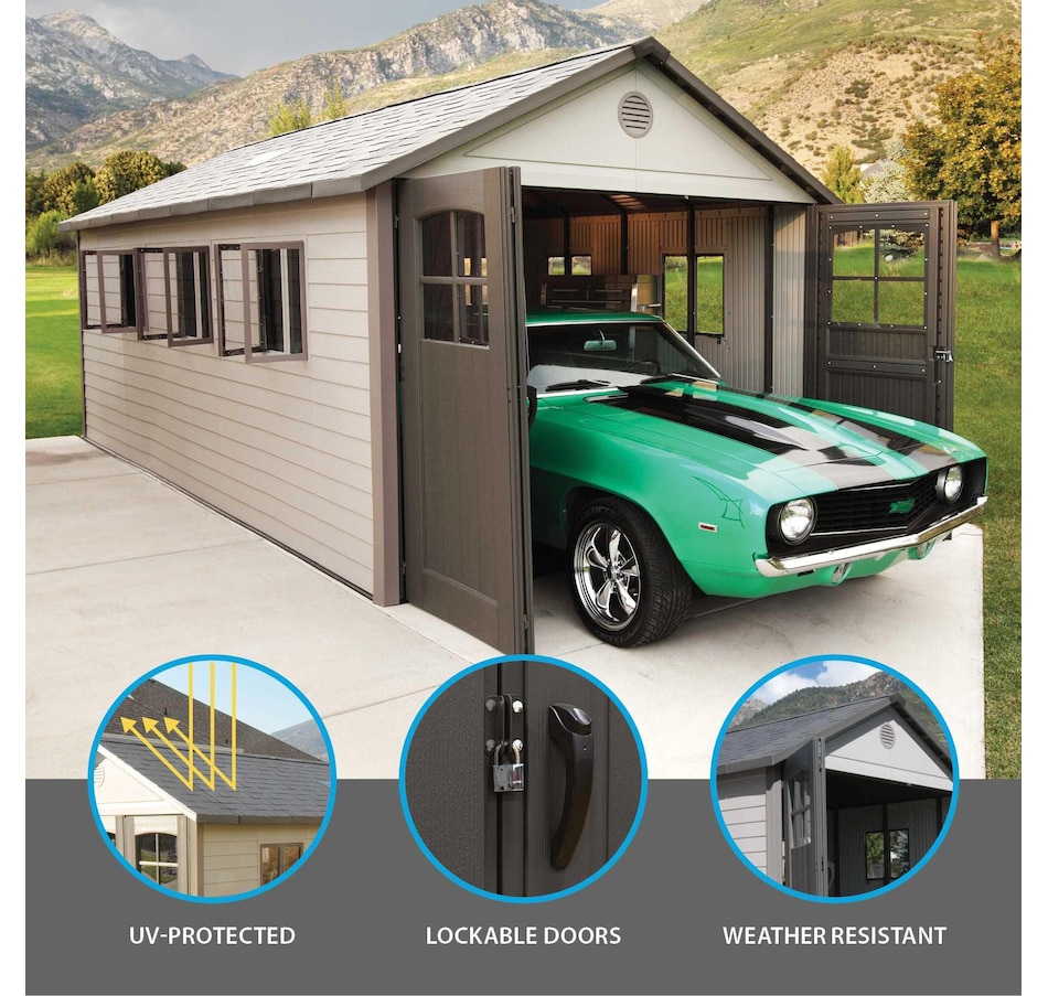 Image 735802_ALTMORE7.jpg, Product 735-802 / Price $7,999.99, Lifetime 11' x 21' Outdoor Storage Shed from Lifetime on TSC.ca's Home & Garden department