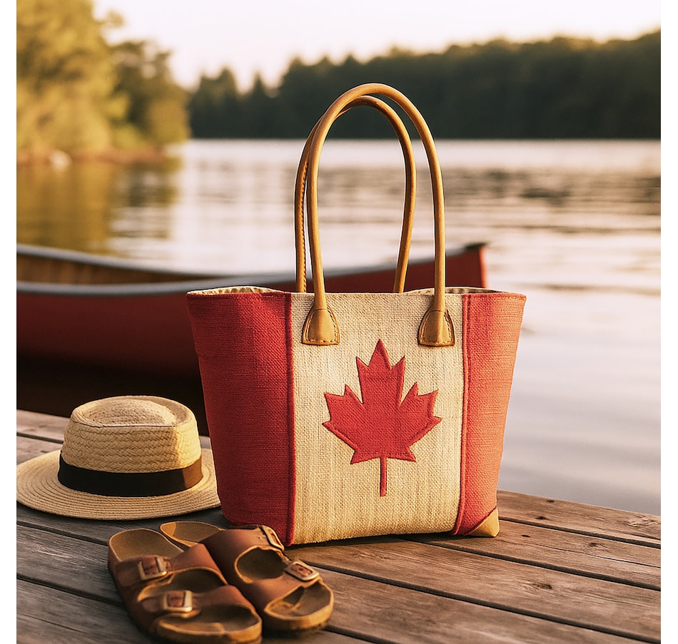 Image 735813_ALTMORE1.jpg, Product 735-813 / Price $62.95, Canada Beach Raffia Tote Bag from Dolce & Gourmando on TSC.ca's Fashion department