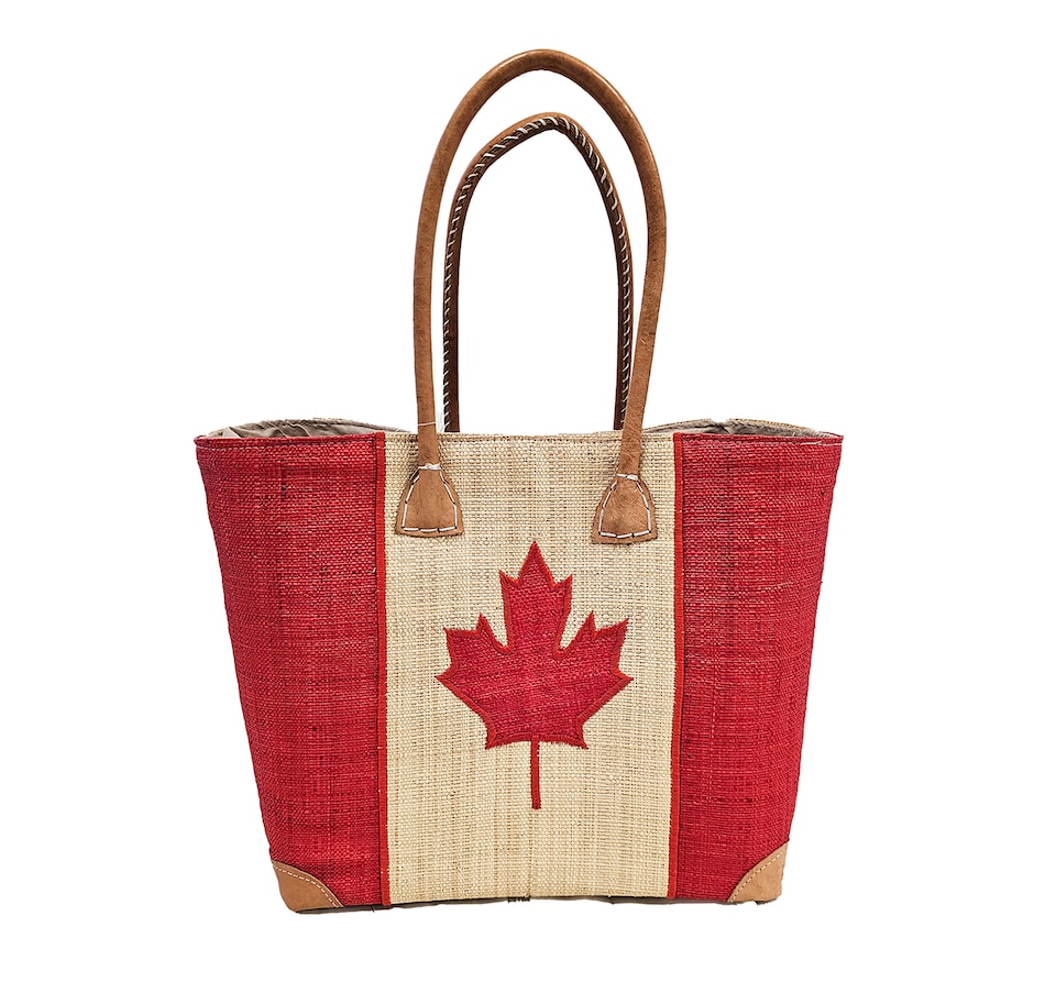 Image 735813_RNU.jpg, Product 735-813 / Price $62.95, Canada Beach Raffia Tote Bag from Dolce & Gourmando on TSC.ca's Fashion department