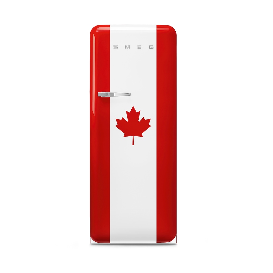 Image 735824.jpg, Product 735-824 / Price $4,299.00, SMEG FAB28 Retro Style Canada Flag (Right Hinge) from Smeg on TSC.ca's Kitchen department