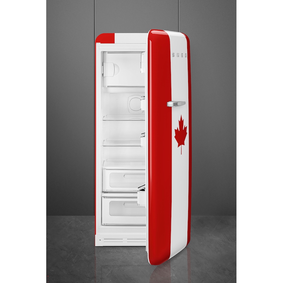 Image 735824_ALTMORE4.jpg, Product 735-824 / Price $4,299.00, SMEG FAB28 Retro Style Canada Flag (Right Hinge) from Smeg on TSC.ca's Kitchen department