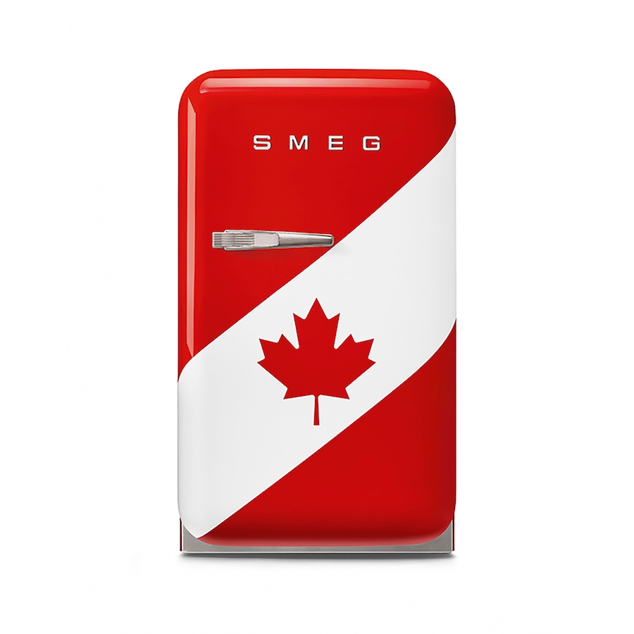 Image 735825.jpg, Product 735-825 / Price $2,299.00, SMEG FAB5 Retro Style Canada Flag (Right Hinge) from Smeg on TSC.ca's Kitchen department