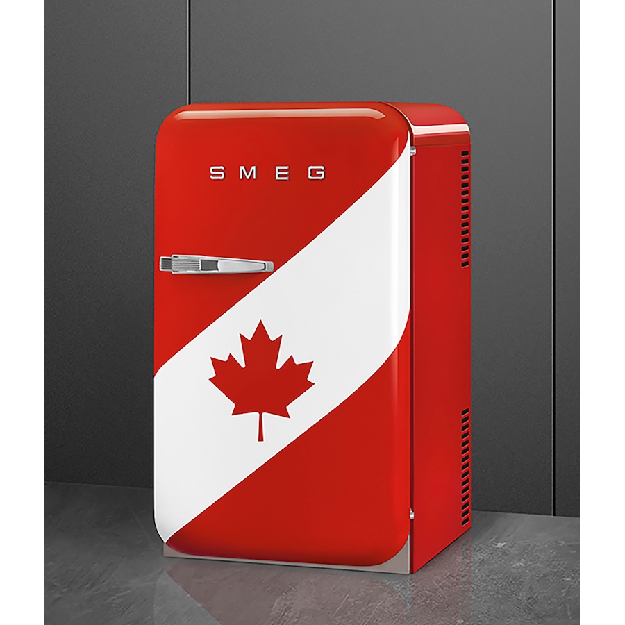 Image 735825_ALTMORE2.jpg, Product 735-825 / Price $2,299.00, SMEG FAB5 Retro Style Canada Flag (Right Hinge) from Smeg on TSC.ca's Kitchen department