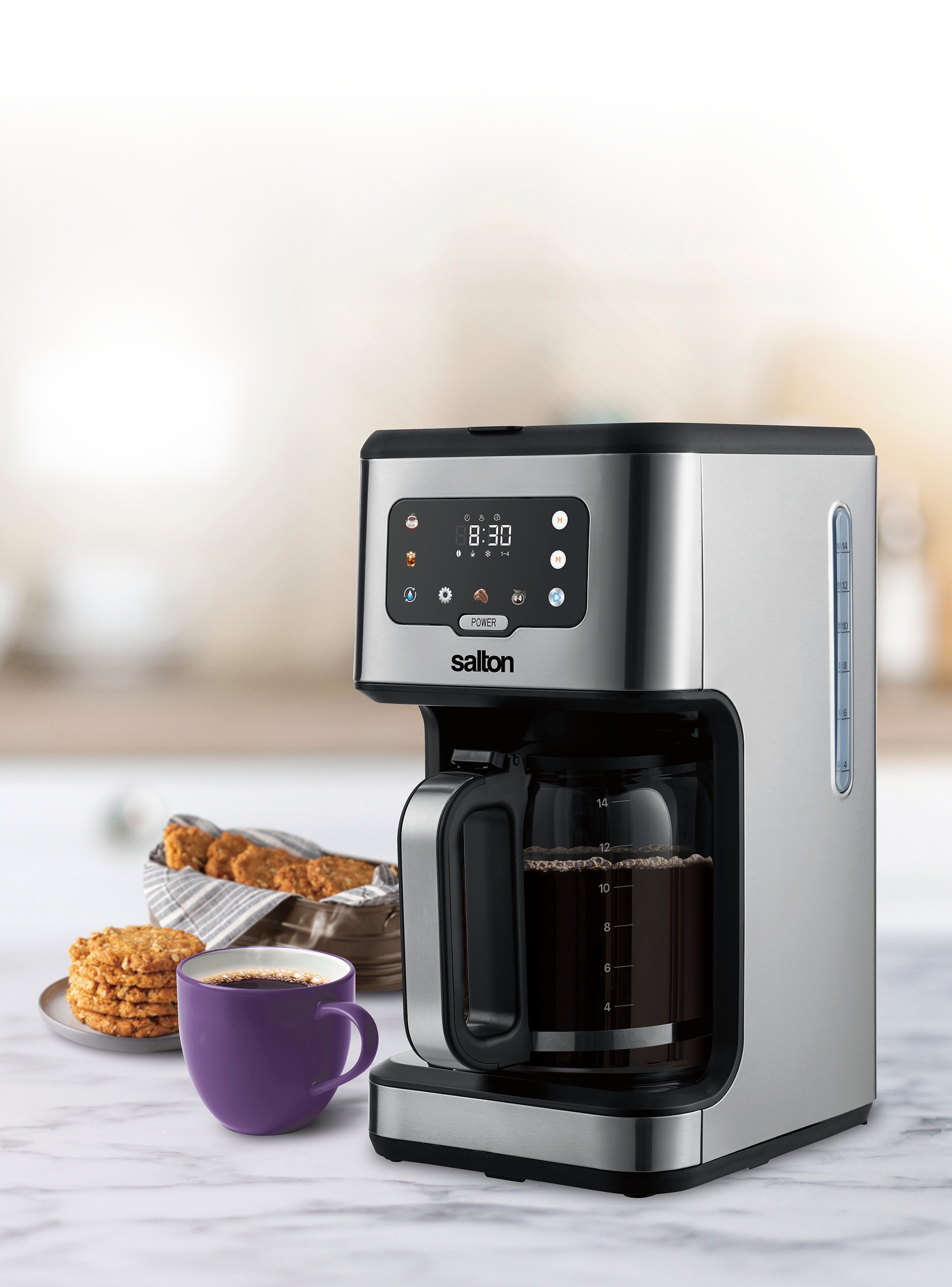 Salton 14-Cup Stainless-Steel Digital Coffee Maker - TSC.ca