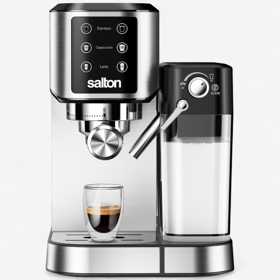 Image 735917_ALTMORE1.jpg, Product 735-917 / Price $249.99, Salton Stainless Steel 3-in-1 Digital Espresso Cappuccino and Latte Machine from Salton on TSC.ca's Kitchen department