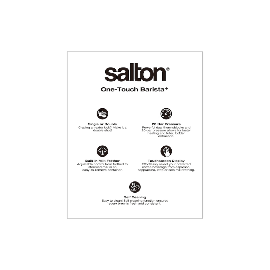 Image 735917_ALTMORE11.jpg, Product 735-917 / Price $249.99, Salton Stainless Steel 3-in-1 Digital Espresso Cappuccino and Latte Machine from Salton on TSC.ca's Kitchen department