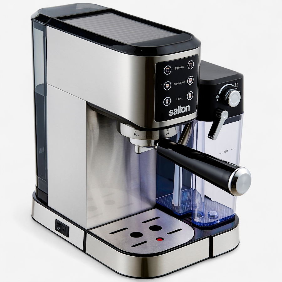 Image 735917_ALTMORE5.jpg, Product 735-917 / Price $249.99, Salton Stainless Steel 3-in-1 Digital Espresso Cappuccino and Latte Machine from Salton on TSC.ca's Kitchen department