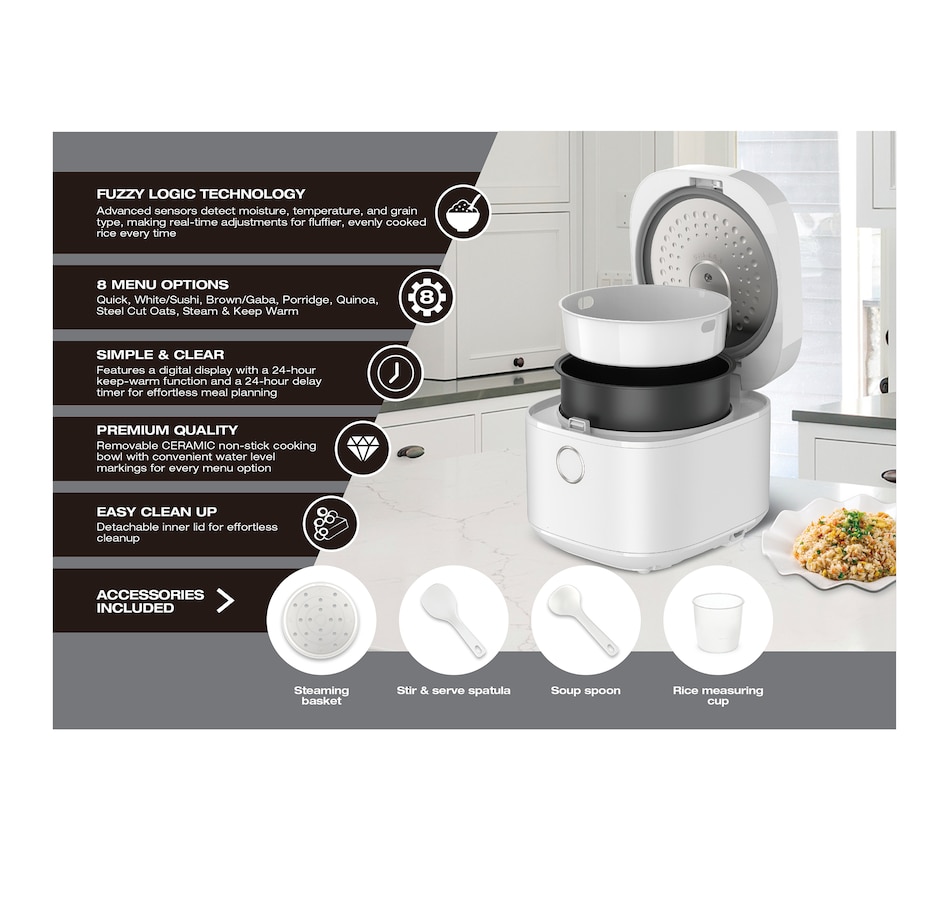 Image 735919_ALTMORE9.jpg, Product 735-919 / Price $139.99, Salton Multifunction Micom Rice Cooker (20-Cup) from Salton on TSC.ca's Kitchen department