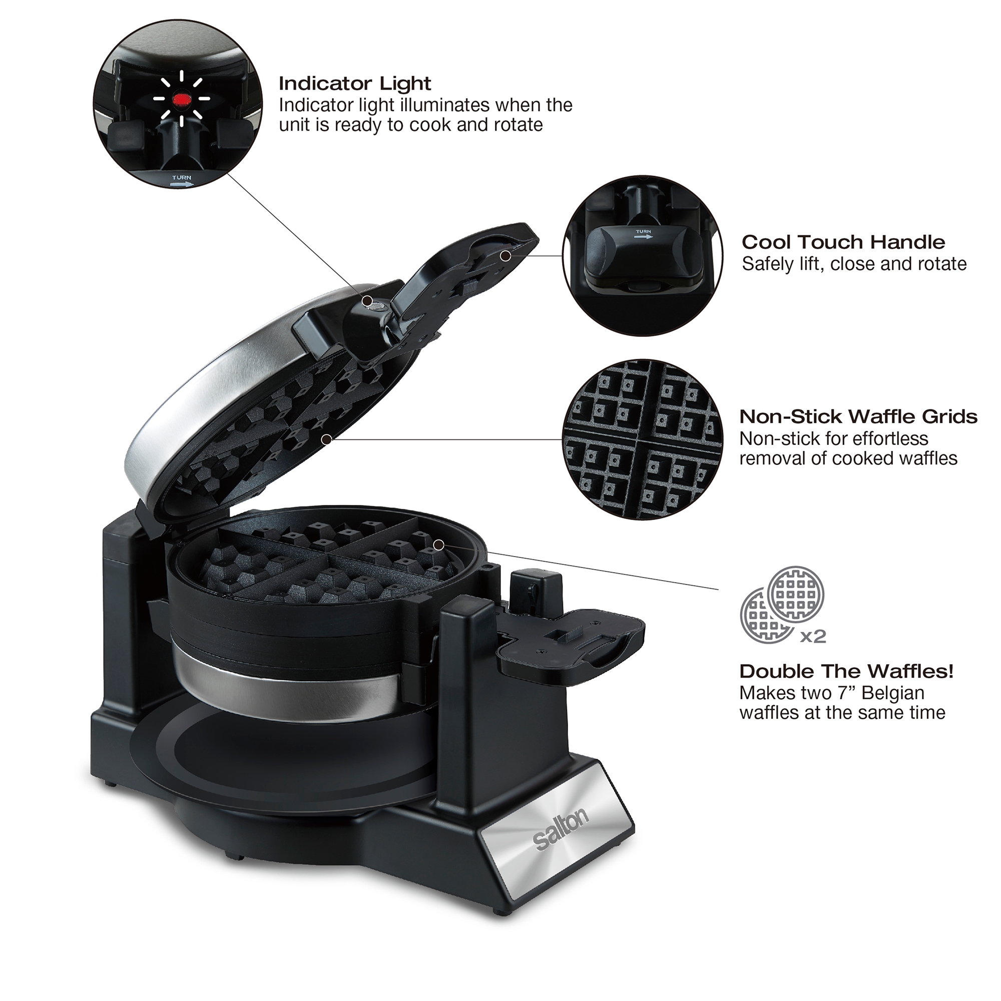 Salton Rotary Waffle Maker - TSC.ca