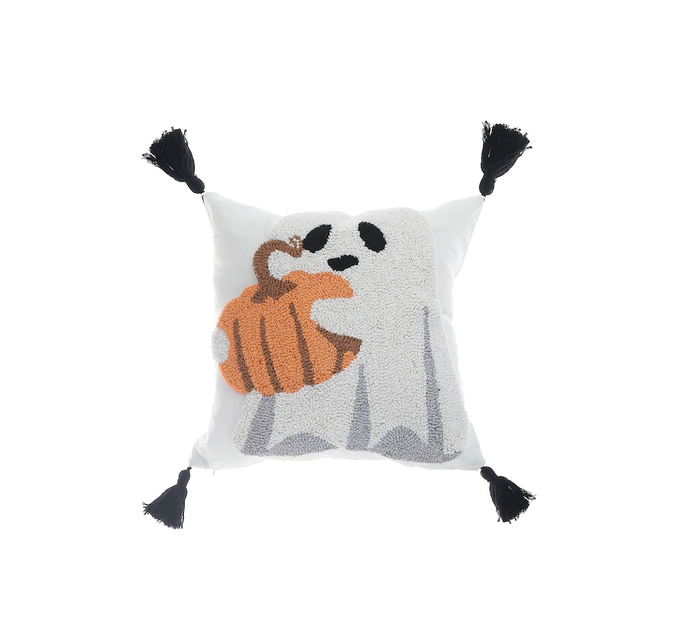 Image 735930.jpg, Product 735-930 / Price $64.99, IH Casa Décor Cotton Embroidered Cushion (Ghost with Pumpkin, set of 2) from IH Casa Decor on TSC.ca's Home & Garden department