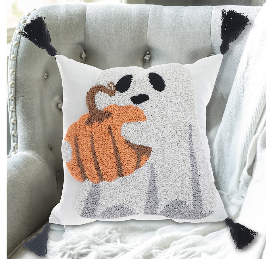 Image 735930_ALTMORE1.jpg, Product 735-930 / Price $64.99, IH Casa Décor Cotton Embroidered Cushion (Ghost with Pumpkin, set of 2) from IH Casa Decor on TSC.ca's Home & Garden department