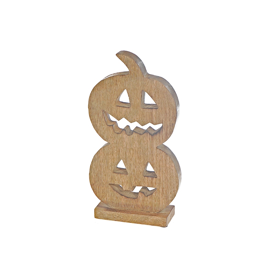 Image 735941.jpg, Product 735-941 / Price $29.99, IH Casa Décor Wood-Carved Double Jack-O-Lantern from IH Casa Decor on TSC.ca's Home & Garden department
