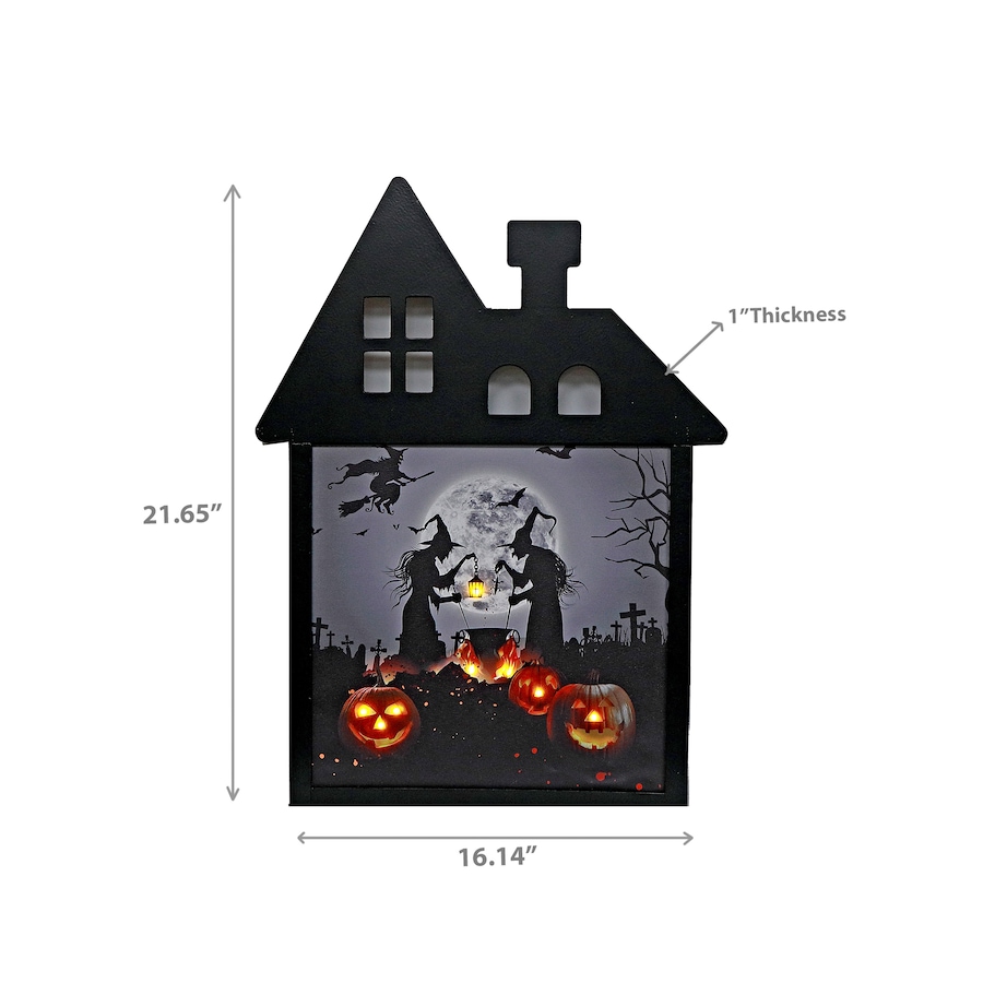 Image 735944_ALTMORE2.jpg, Product 735-944 / Price $49.99, IH Casa Décor LED PVC House Frame Wall Art (witches and pumpkins) from IH Casa Decor on TSC.ca's Home & Garden department