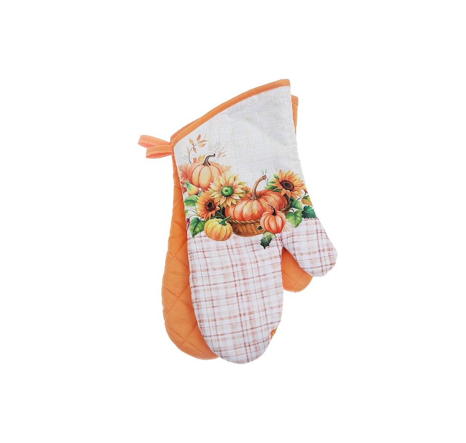 Image 735969.jpg, Product 735-969 / Price $24.99, IH Casa Décor 14" Oven Mitts (pumpkin, set of 2) from IH Casa Decor on TSC.ca's Kitchen department
