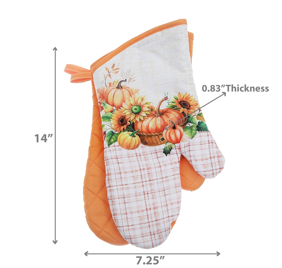 Image 735969_ALTMORE3.jpg, Product 735-969 / Price $24.99, IH Casa Décor 14" Oven Mitts (pumpkin, set of 2) from IH Casa Decor on TSC.ca's Kitchen department
