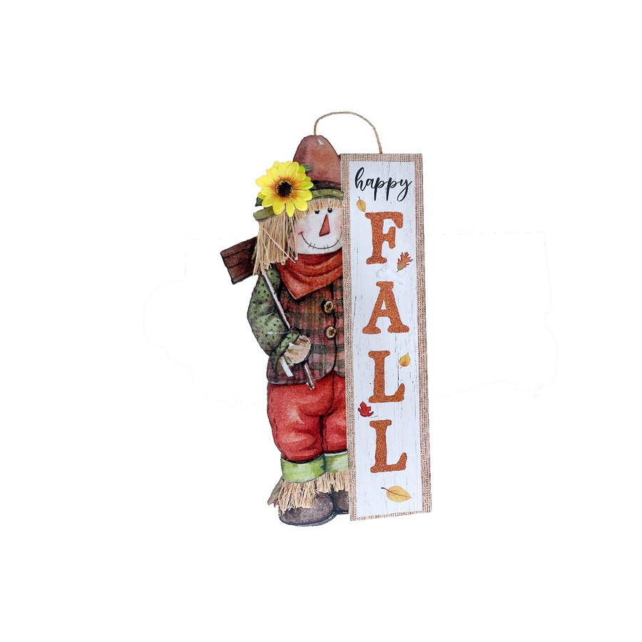 Image 736002.jpg, Product 736-002 / Price $14.99, IH Casa Décor MDF Scarecrow Hanger with Sign (hello fall) from IH Casa Decor on TSC.ca's Home & Garden department