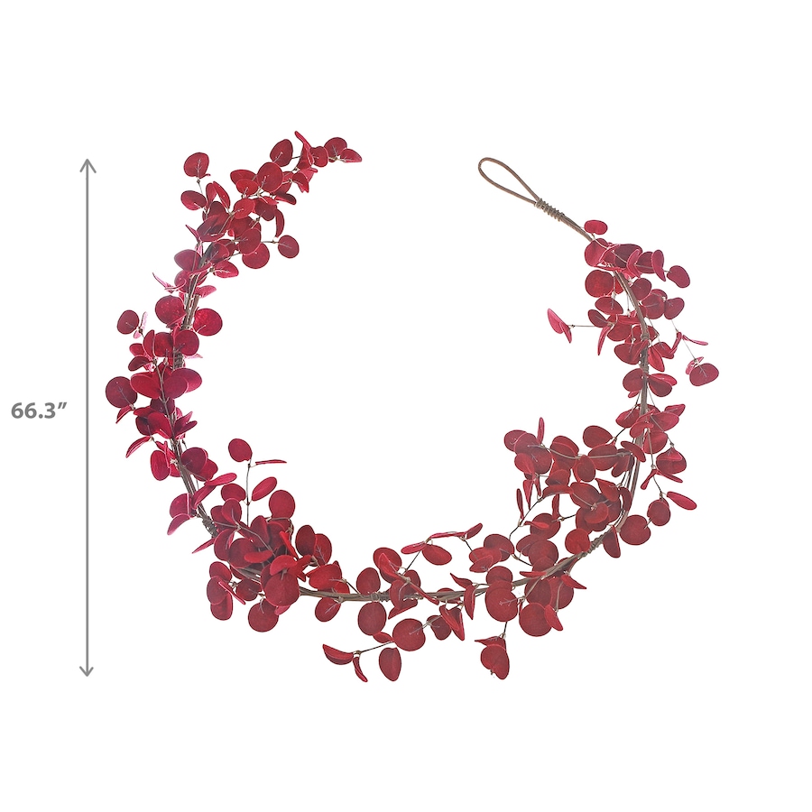 Image 736016_ALTMORE2.jpg, Product 736-016 / Price $49.99, IH Casa Décor Burgundy Felt Eucalyptus Garland from IH Casa Decor on TSC.ca's Home & Garden department