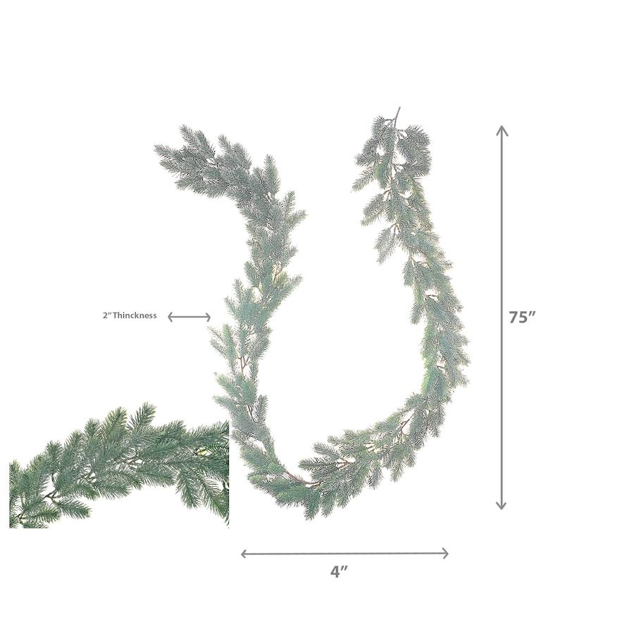 Image 736018_ALTMORE2.jpg, Product 736-018 / Price $44.99, IH Casa Décor Pine Garland (silver glitter) from IH Casa Decor on TSC.ca's Home & Garden department