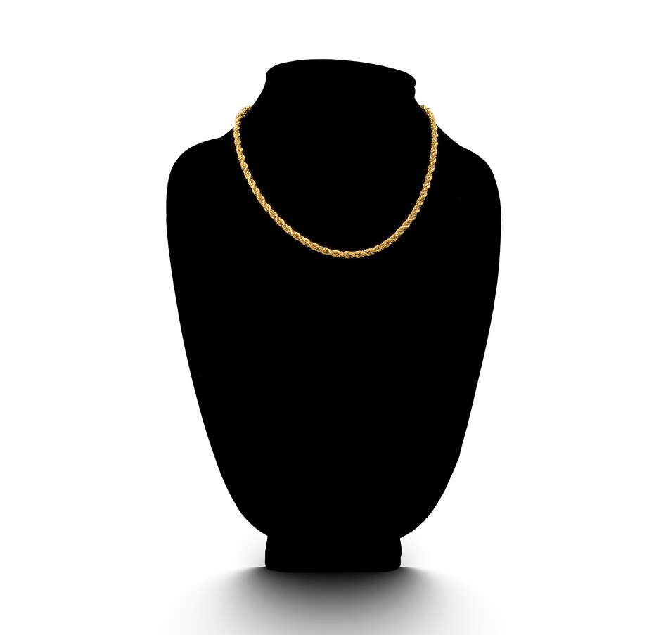 Image 736040_ALTMORE1.jpg, Product 736-040 / Price $1,995.00, Estate Originals 14K 17" Yellow And White Gold Intertwined Rope And Box Link Necklace from Estate Originals on TSC.ca's Jewellery department