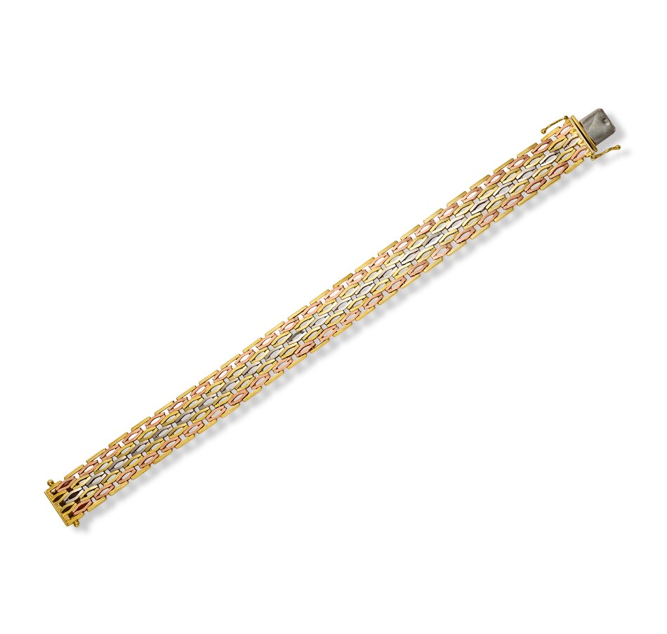 Image 736059_ALTMORE1.jpg, Product 736-059 / Price $3,695.00, Estate Originals 14K Yellow, Rose and White Gold Fancy Loose Mesh Link Bracelet from Estate Originals on TSC.ca's Jewellery department