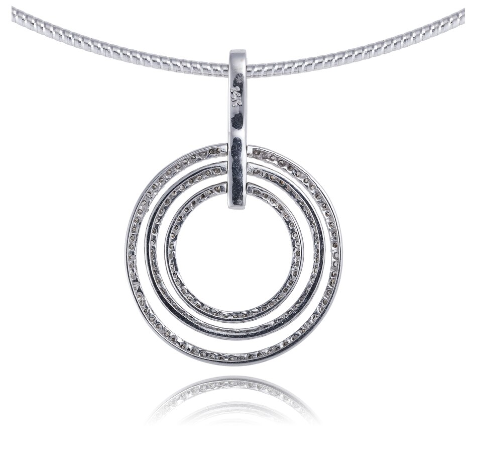 Image 736105_ALTMORE1.jpg, Product 736-105 / Price $2,895.00, Estate Originals 14K White Gold Triple Circle Diamond Drop Pendant from Estate Originals on TSC.ca's Jewellery department