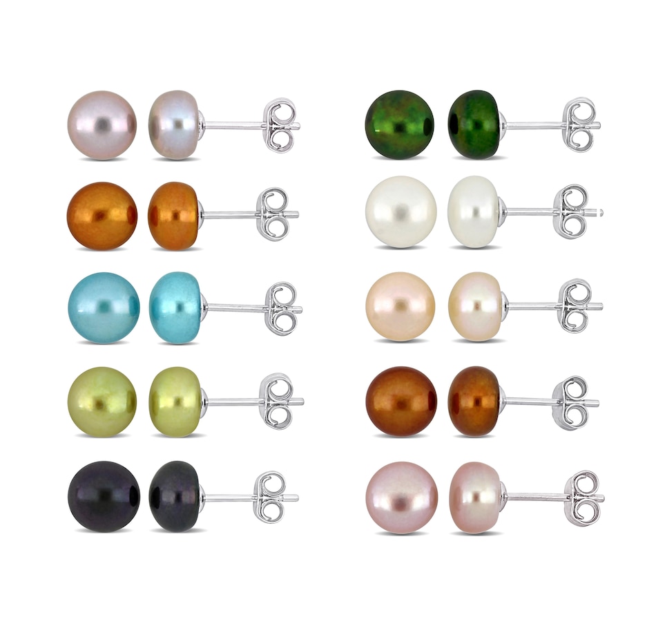 Image 736136.jpg, Product 736-136 / Price $149.99, Amour Pearls Sterling Silver 7-7.5mm Multi Coloured Cultured Freshwater Pearl from Amour Pearls on TSC.ca's Jewellery department