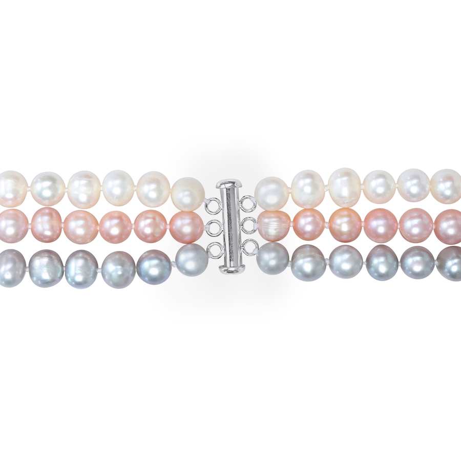 Image 736141_ALTMORE2.jpg, Product 736-141 / Price $349.99, Amour Pearls 7.5-8mm Multi Colour Freshwater Cultured Three Strand Necklace from Amour Pearls on TSC.ca's Jewellery department