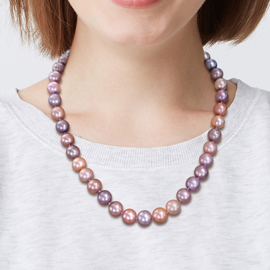 Image 736142_ALTMORE5.jpg, Product 736-142 / Price $259.99, Amour Pearls 9-10m Multi Coloured Pink Freshwater Cultured Pearl Necklace from Amour Pearls on TSC.ca's Jewellery department