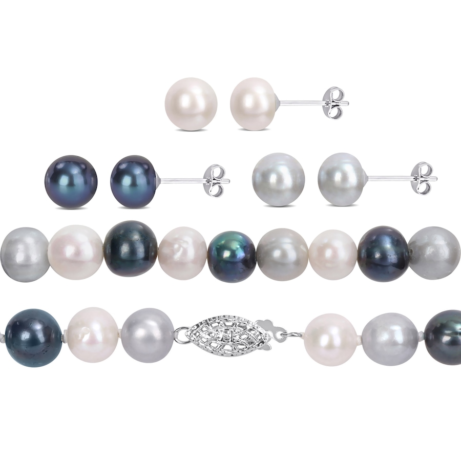 Image 736144_ALTMORE2.jpg, Product 736-144 / Price $169.99, Amour Pearls Sterling Silver 7.5-8mm Cultured Freshwater Pearl Necklace, Earring & Bracelet from Amour Pearls on TSC.ca's Jewellery department