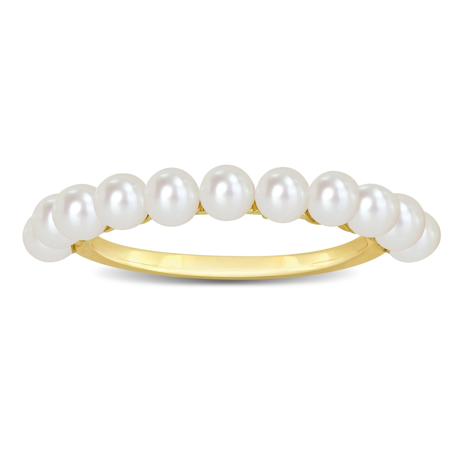 Image 736147_ALTMORE1.jpg, Product 736-147 / Price $699.99, Amour Pearls 14K Yellow Gold 3-3.5mm Freshwater Cultured Pearl Single Row Ring from Amour Pearls on TSC.ca's Jewellery department