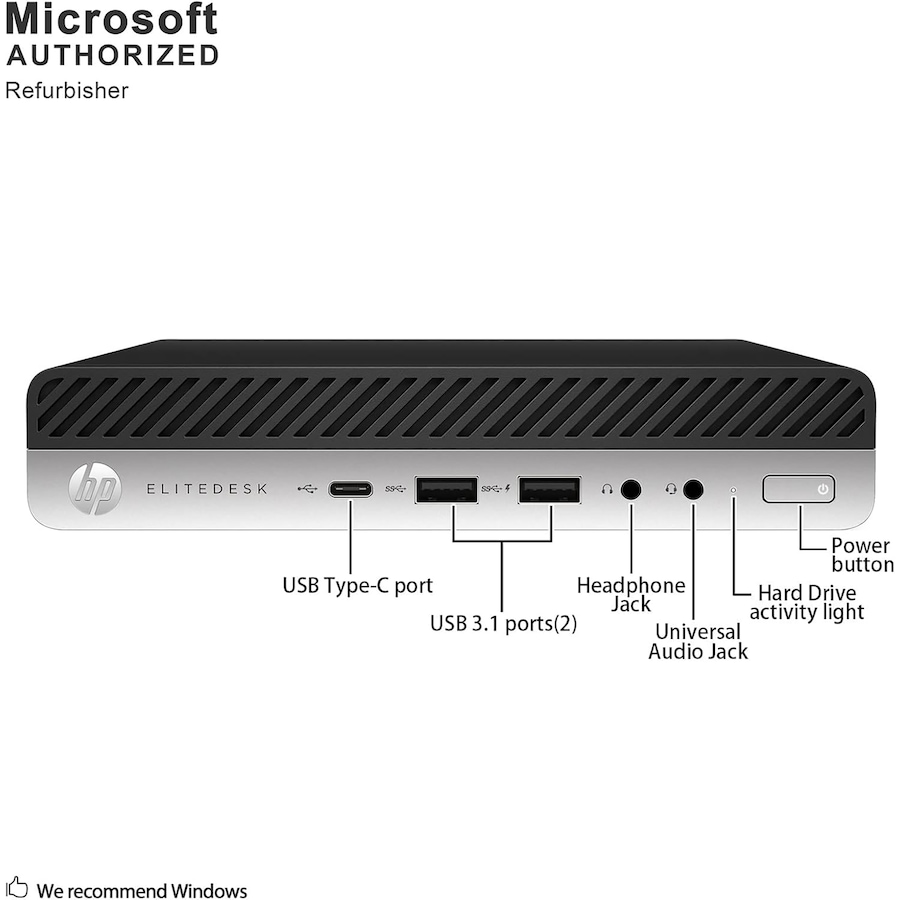 Image 736166.jpg, Product 736-166 / Price $789.99, HP EliteDesk 800 G5 Tiny Desktop (refurbished) from HP - Hewlett Packard on TSC.ca's Electronics department