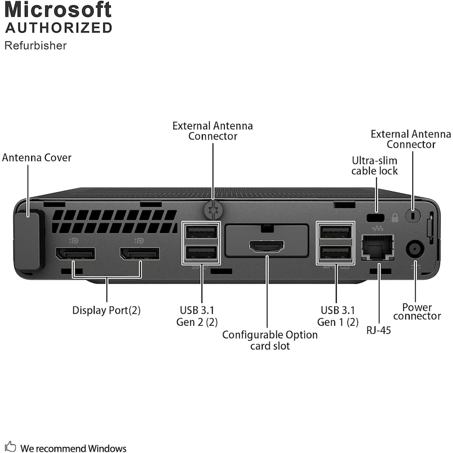 Image 736166_ALTMORE1.jpg, Product 736-166 / Price $789.99, HP EliteDesk 800 G5 Tiny Desktop (refurbished) from HP - Hewlett Packard on TSC.ca's Electronics department