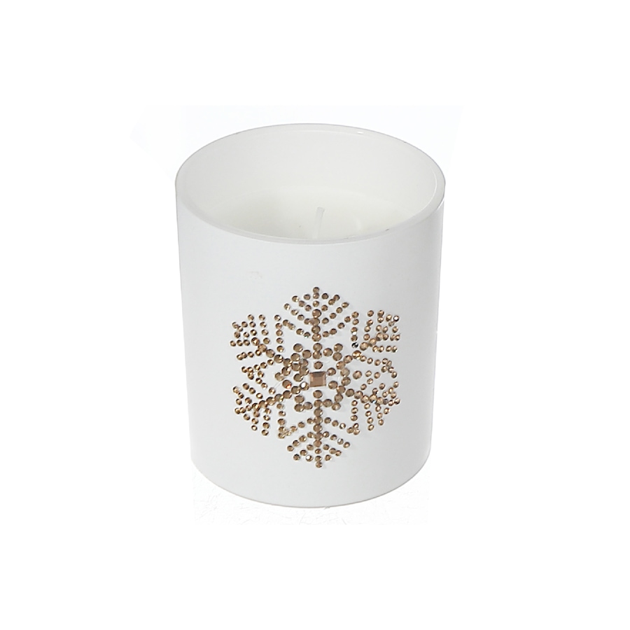 Image 736195.jpg, Product 736-195 / Price $29.99, IH Casa Décor 7-oz Matte White Jar Scented Candle (snowflake, sacred forest, set of 2) from IH Casa Decor on TSC.ca's Home & Garden department