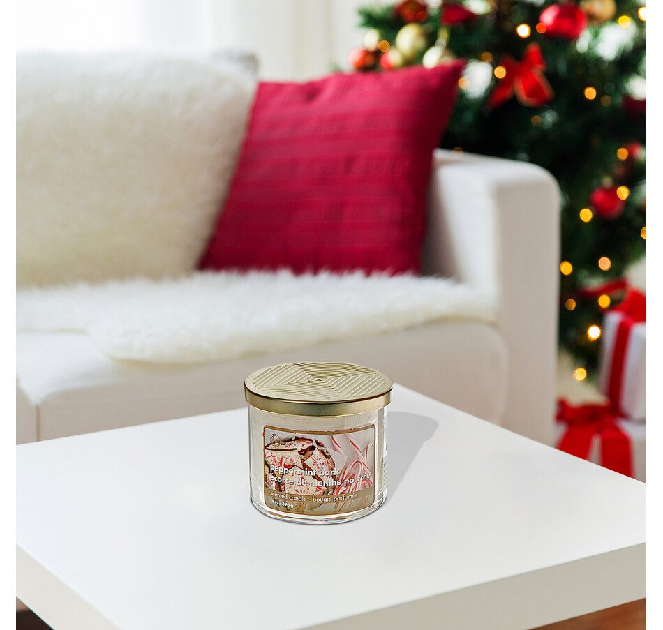 Image 736200_ALTMORE1.jpg, Product 736-200 / Price $34.99, IH Casa Décor 14-oz 3-Wick Jar Candle with Metal Lid (peppermint bark, set of 2) from IH Casa Decor on TSC.ca's Home & Garden department