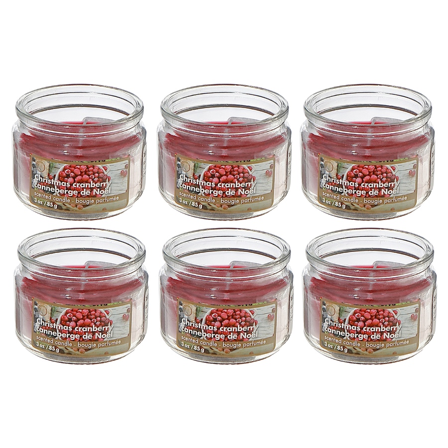 Image 736205_ALTMORE2.jpg, Product 736-205 / Price $24.99, IH Casa Décor 3-oz Scented Jar Candle (Christmas cranberry, set of 6) from IH Casa Decor on TSC.ca's Home & Garden department