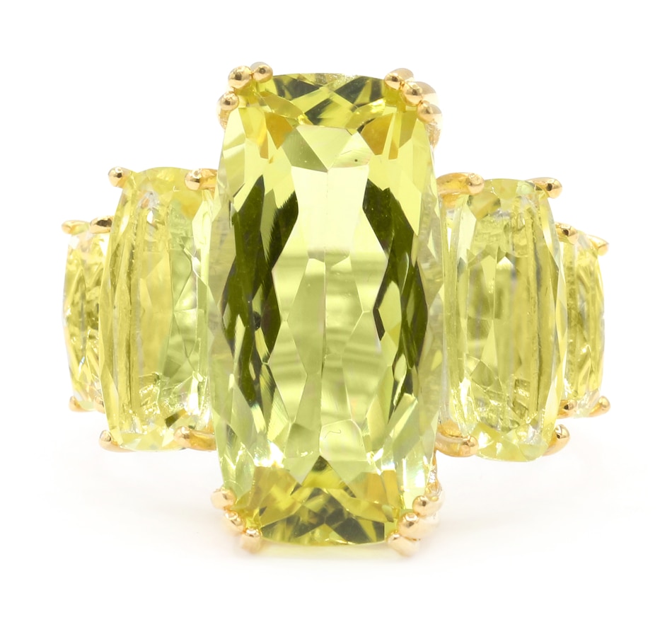 Image 736224.jpg, Product 736-224 / Price $389.99, Gems En Vogue Palladium Silver Ouro Verde Five Stone Ring from Gems En Vogue on TSC.ca's Jewellery department
