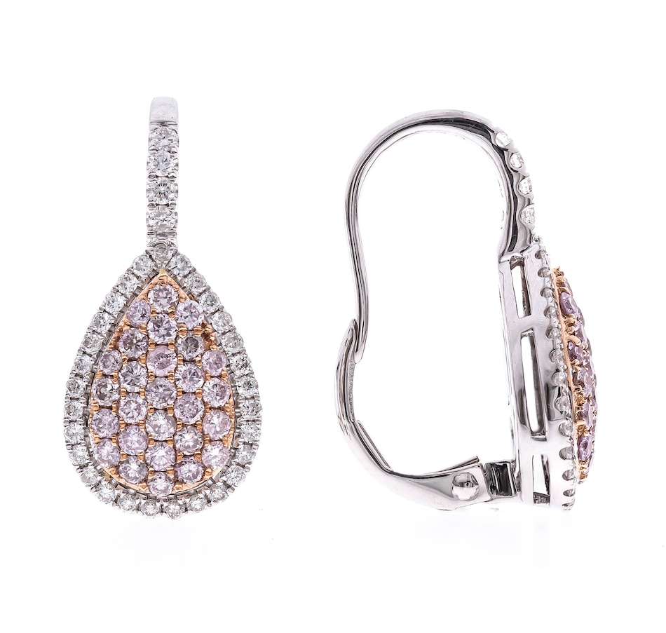 CIRARI 14K Two-tone Gold 2.02ctw Morganite & Diamond Pendant w/ Chain