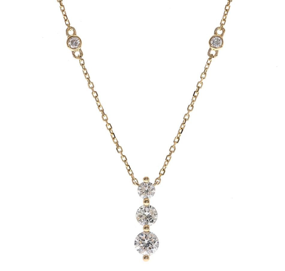 Image 736542.jpg, Product 736-542 / Price $1,699.99, Diamond Show 14K Yellow Gold Diamond Pendant Necklace from Diamond Show on TSC.ca's Jewellery department