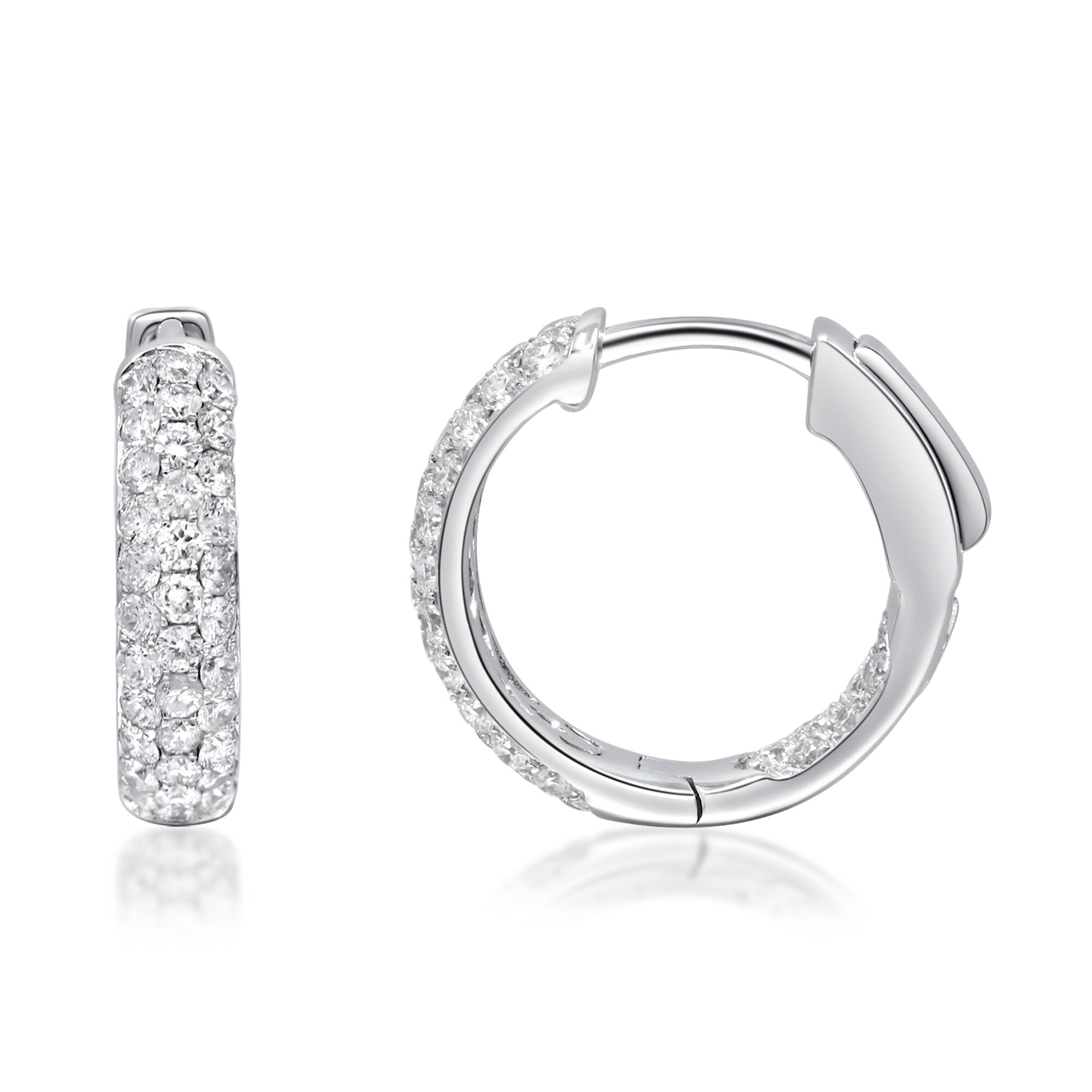 14K White Gold Diamond Huggie Earrings Online Shopping For Canadians   736545 ALTMORE2 