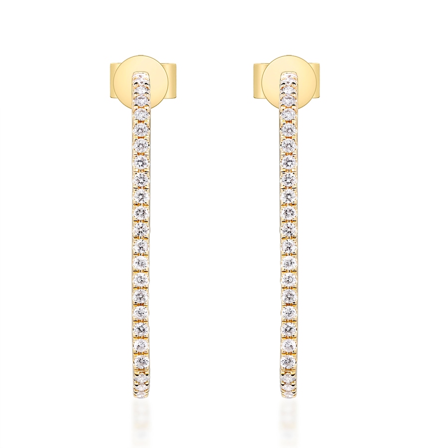 Image 736547.jpg, Product 736-547 / Price $1,349.99, 14K Yellow Gold Diamond Earrings from Diamond Show on TSC.ca's Jewellery department