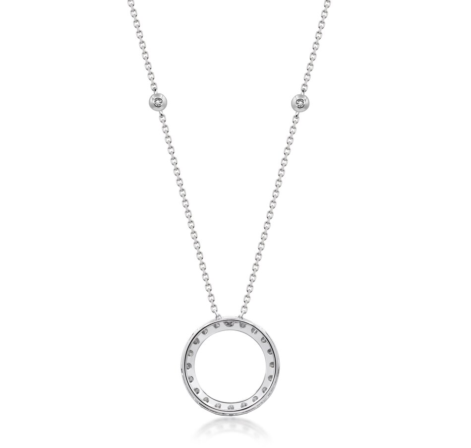 Image 736549_ALTMORE2.jpg, Product 736-549 / Price $1,699.99, Diamond Show 14K White Gold Diamond Circle Necklace from Diamond Show on TSC.ca's Jewellery department
