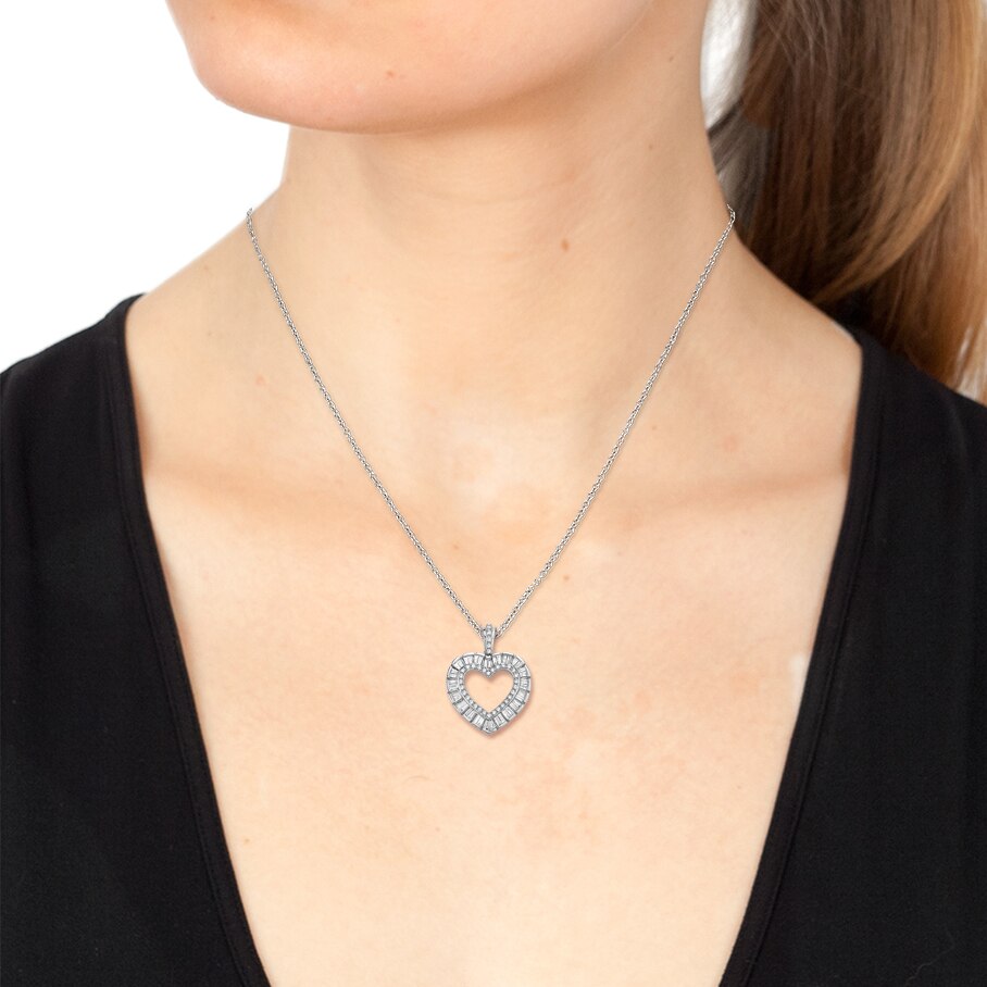 Nordstrom Rack Effy Sterling Silver Diamond Heart Pendant Necklace - 0.10  ctw 625.00