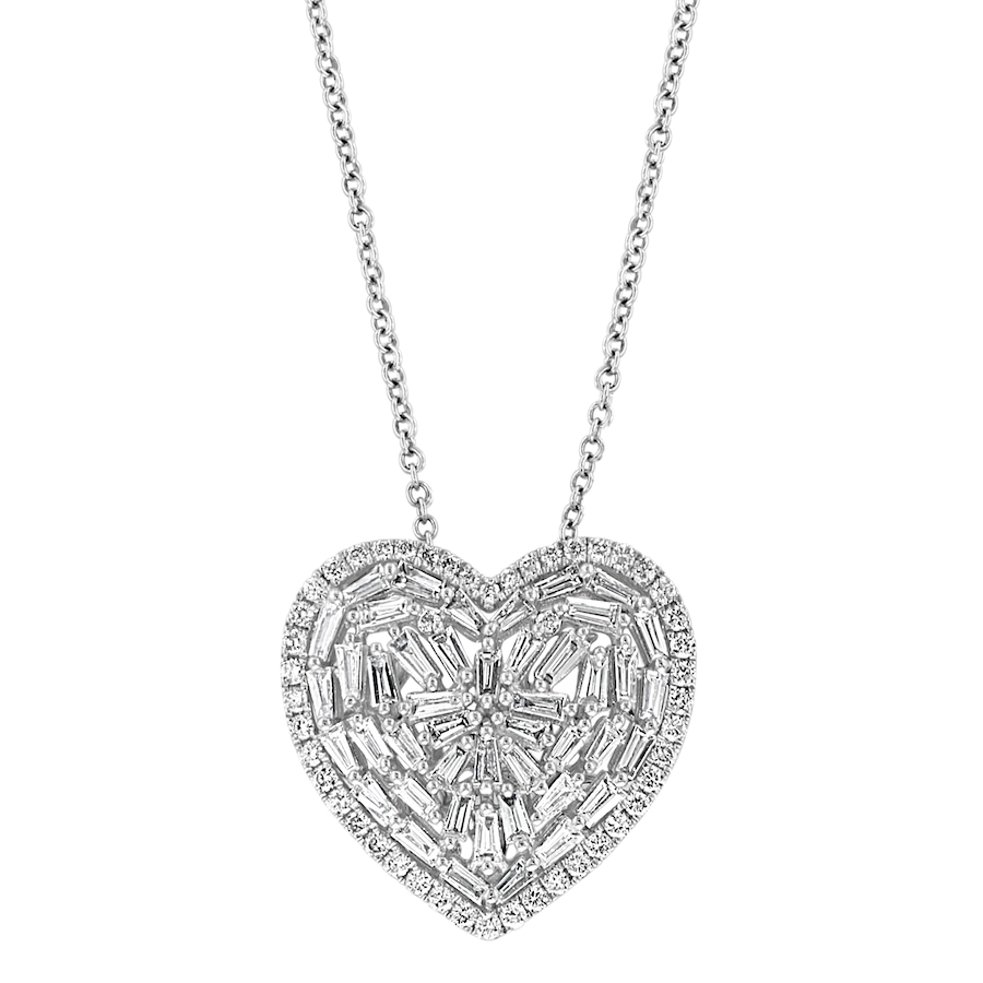 Image 736589.jpg, Product 736-589 / Price $3,699.99, EFFY Jewellery 14K White Gold Diamond Heart Necklace from Effy Jewellery on TSC.ca's Jewellery department