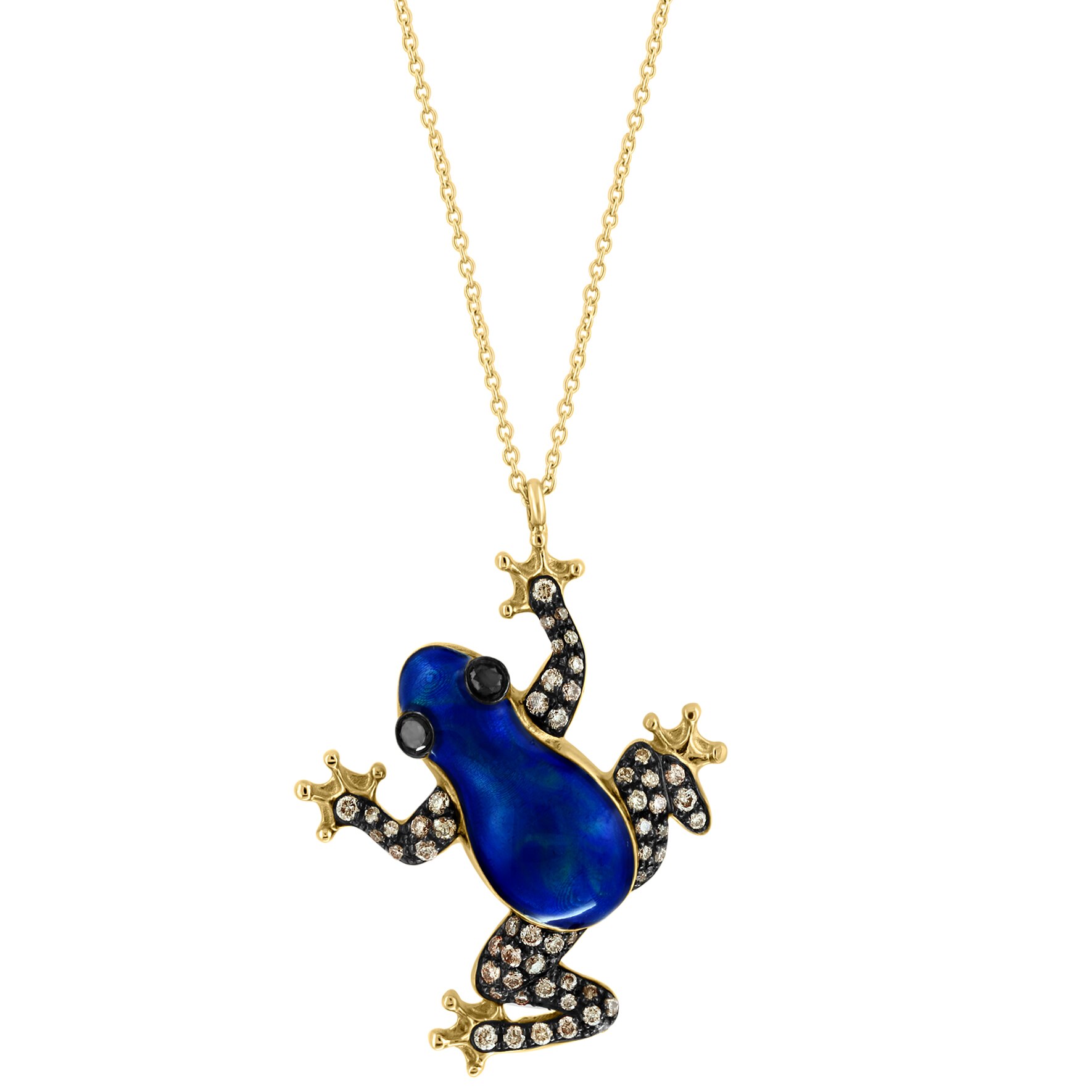 Diamond on sale frog necklace