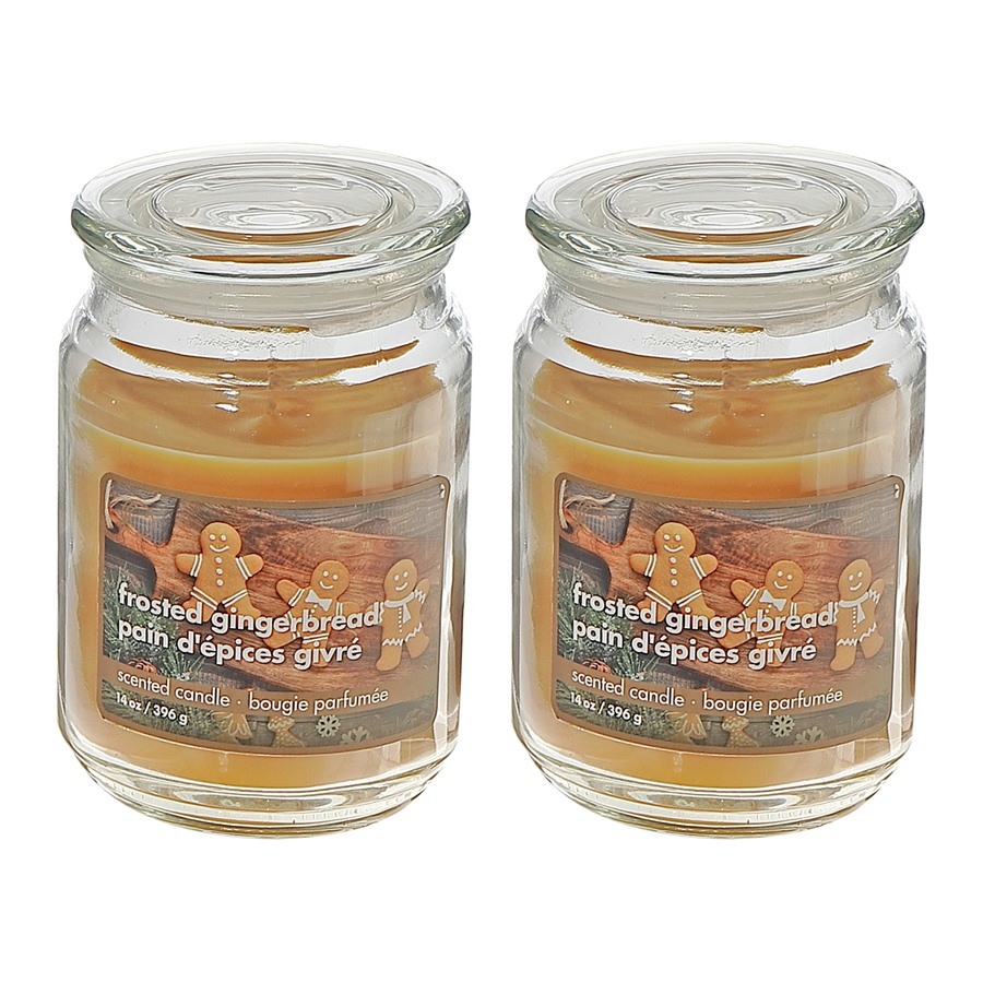 Image 736660_ALTMORE2.jpg, Product 736-660 / Price $34.99, IH Casa Décor 18-oz Scented Jar Candle (frosted gingerbread, set of 2) from IH Casa Decor on TSC.ca's Home & Garden department