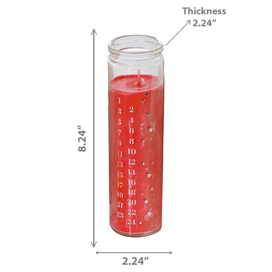 Image 736661_ALTMORE3.jpg, Product 736-661 / Price $39.99, IH Casa Décor 10.6-oz Advent Countdown Scented Candle (star, set of 2) from IH Casa Decor on TSC.ca's Home & Garden department