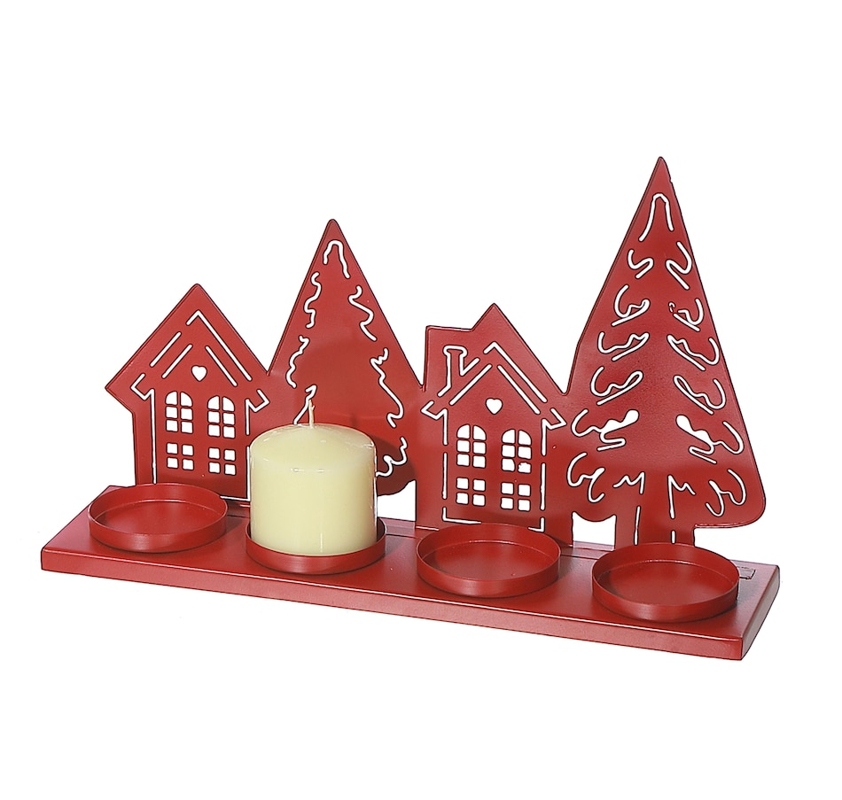Image 736665_ALTMORE3.jpg, Product 736-665 / Price $39.99, IH Casa Décor Metal Tree and House with 4 Tealight Holders (red) from IH Casa Decor on TSC.ca's Home & Garden department
