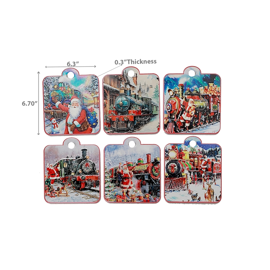 Image 736696_ALTMORE2.jpg, Product 736-696 / Price $44.99, IH Casa Décor 7" Square Embossed Ceramic Trivet (train, set of 6) from IH Casa Decor on TSC.ca's Kitchen department