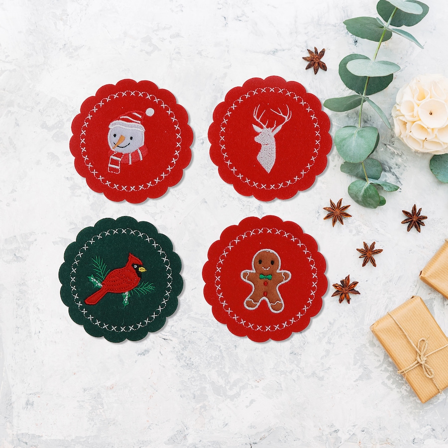 Image 736697_ALTMORE1.jpg, Product 736-697 / Price $24.99, IH Casa Décor Felt Coaster (set of 4) from IH Casa Decor on TSC.ca's Kitchen department