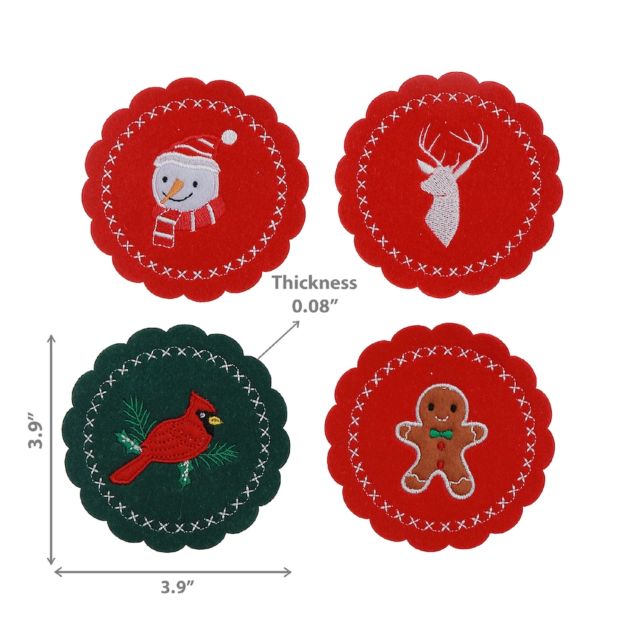 Image 736697_ALTMORE2.jpg, Product 736-697 / Price $24.99, IH Casa Décor Felt Coaster (set of 4) from IH Casa Decor on TSC.ca's Kitchen department